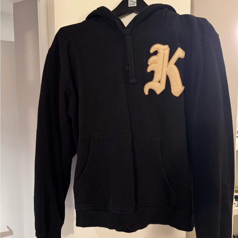 KITH - Black emblazoned hoodie